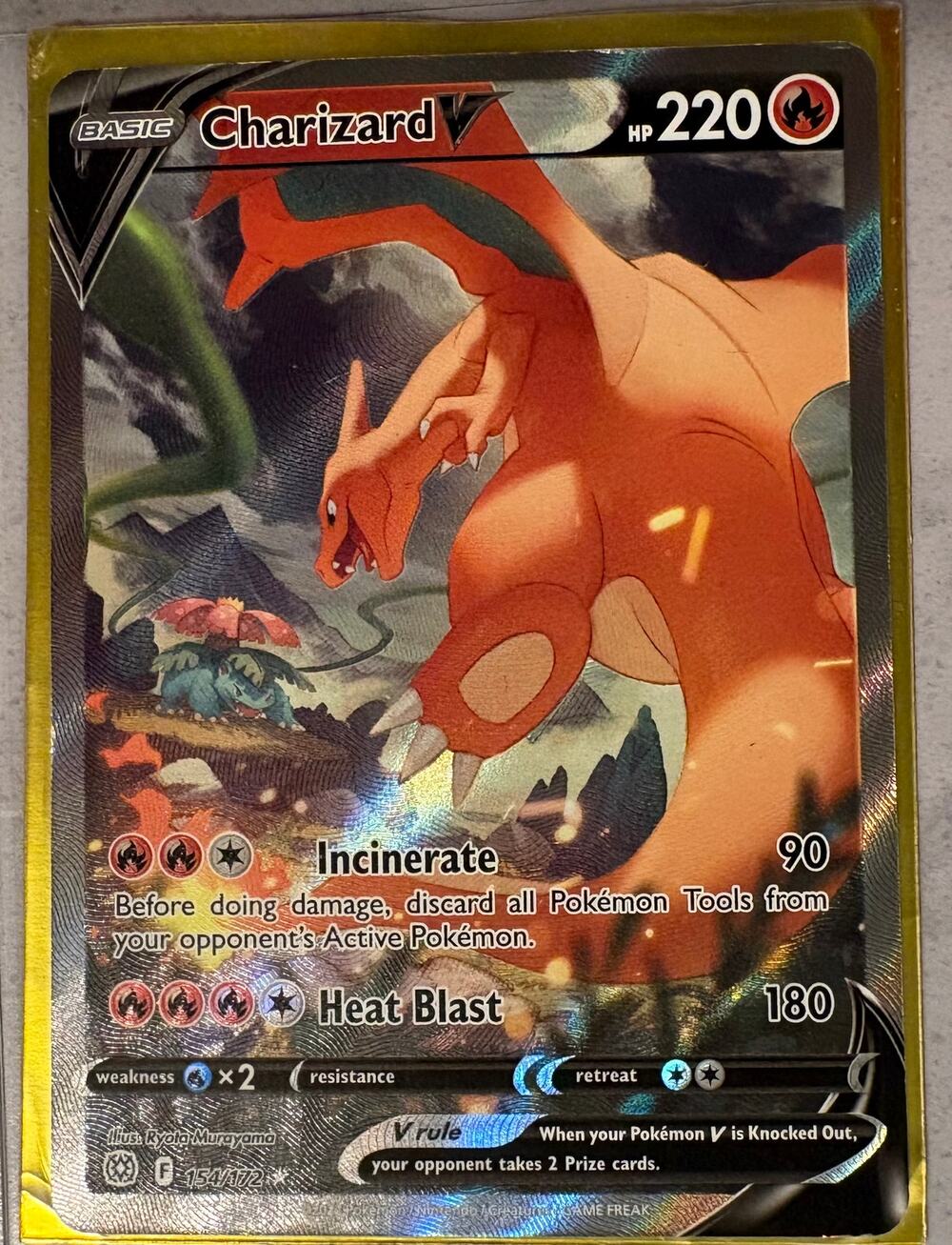 Charizard V 154/172 LP Brilliant Stars Alternate Art Pokemon TCG Ultra Rare